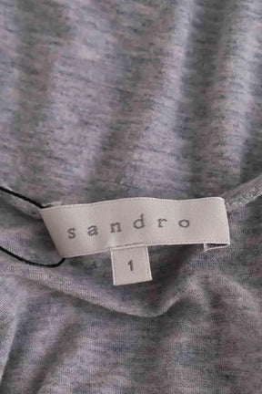 Top sans manche Sandro Gris en Coton