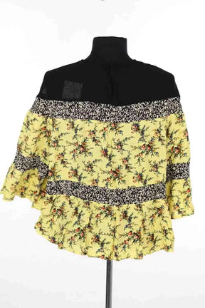 Top sans manche Sandro Jaune en Viscose