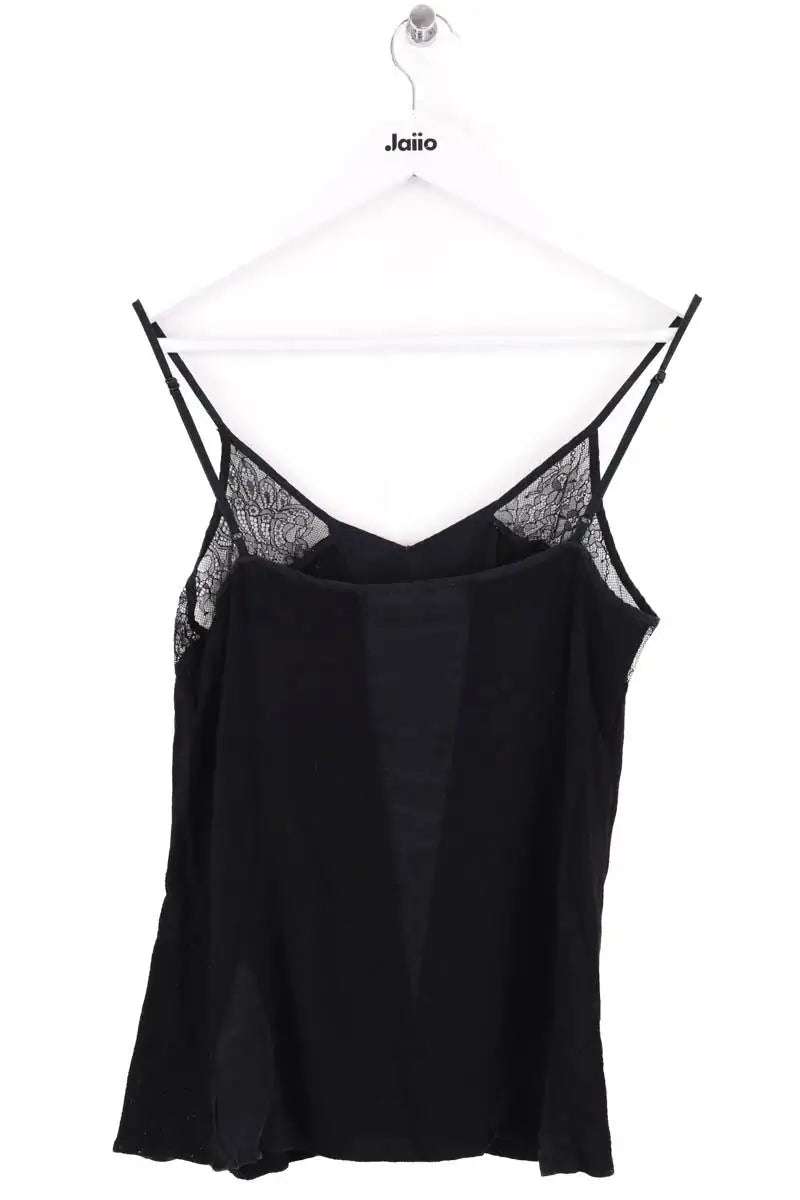 Top sans manche Sandro Noir en Soie