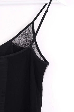 Top sans manche Sandro Noir en Soie