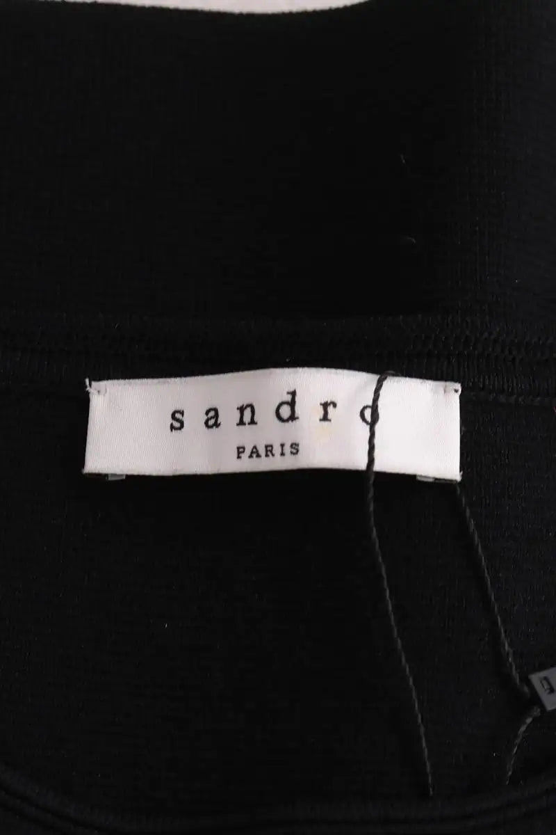 Top sans manche Sandro Noir en Synthétique