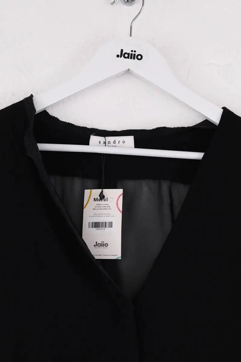 Top sans manche Sandro Noir en Synthétique