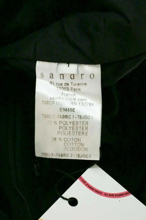 Top sans manche Sandro Noir en Synthétique