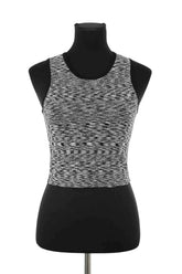 Top sans manche Sandro Noir en Viscose, taille S - Seconde Main