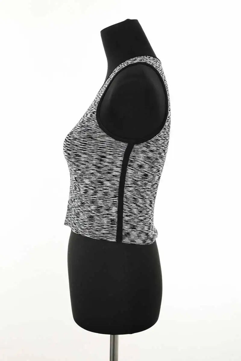 Top sans manche Sandro Noir en Viscose