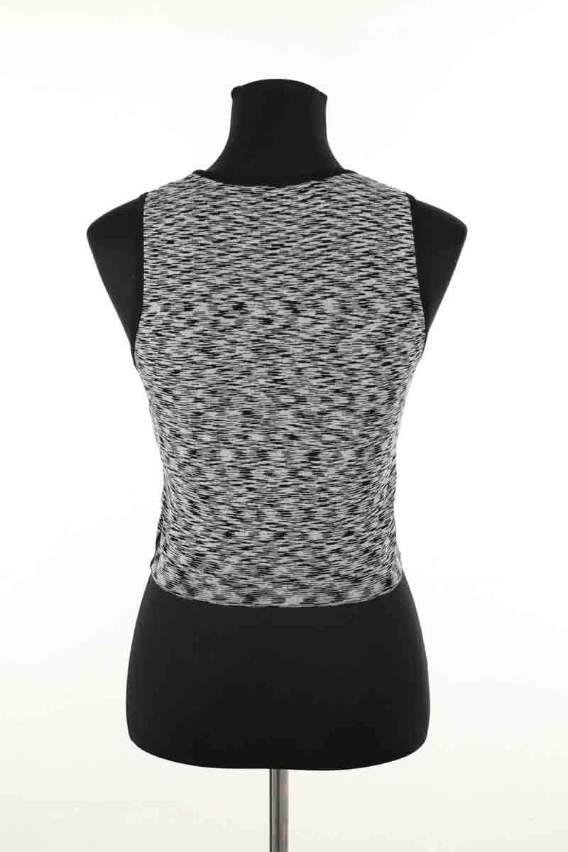 Top sans manche Sandro Noir en Viscose