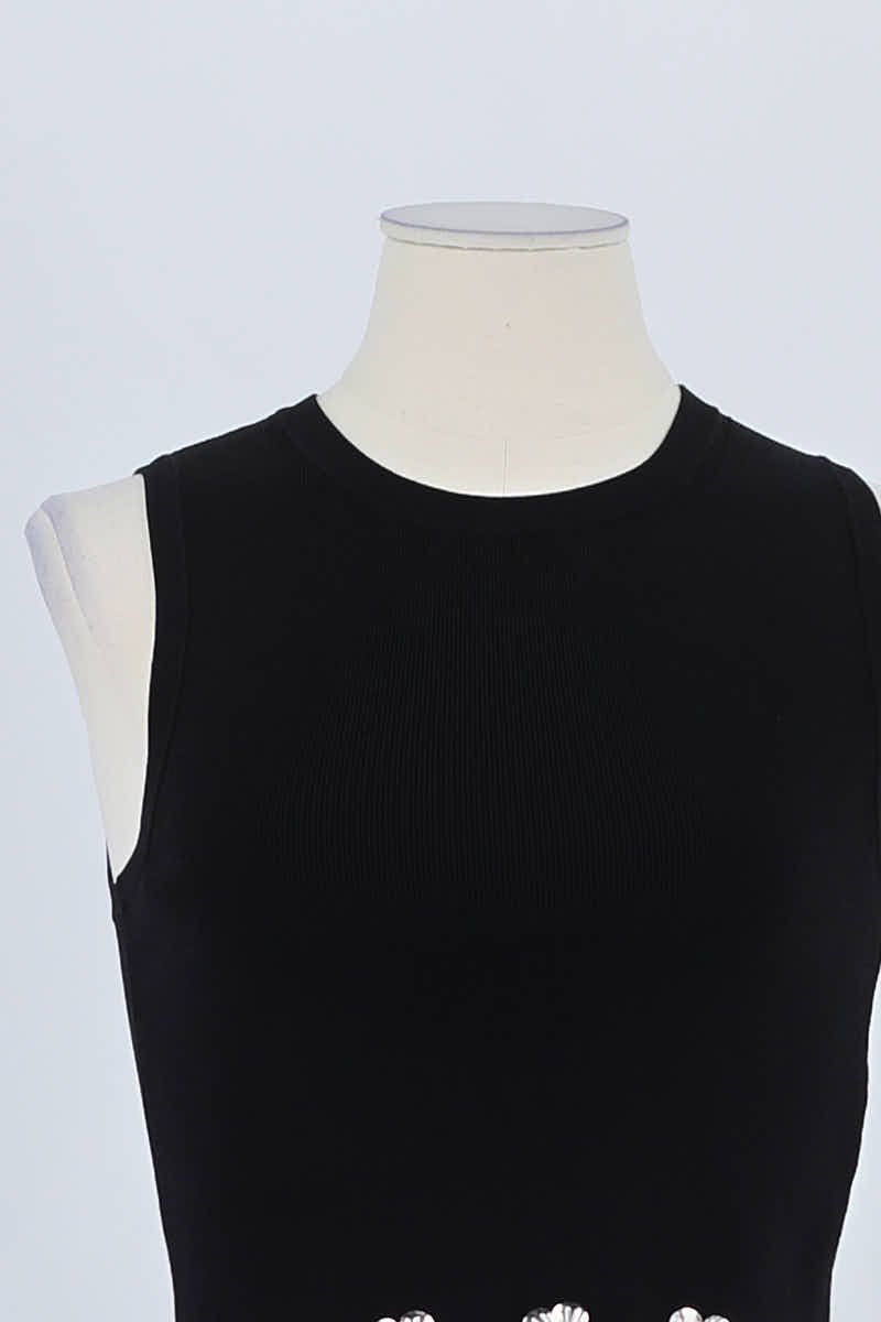 Top sans manche Sandro Noir en Viscose