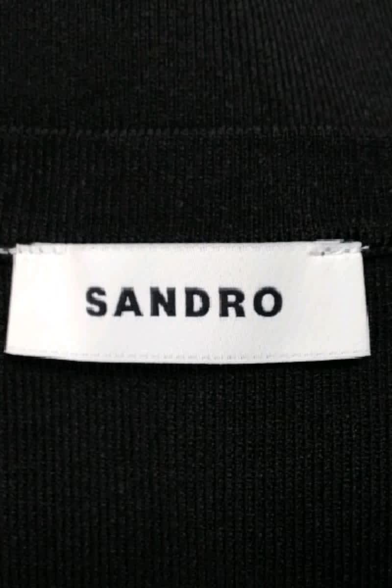 Top sans manche Sandro Noir en Viscose