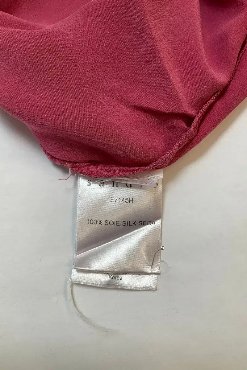 Top sans manche Sandro Rose en Soie