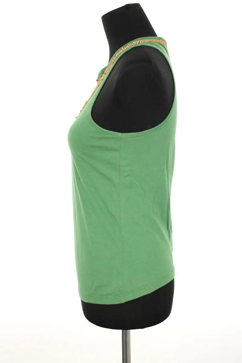 Top sans manche See By Chloé Vert en Coton