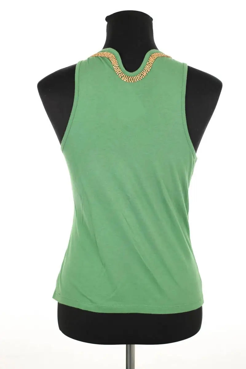 Top sans manche See By Chloé Vert en Coton