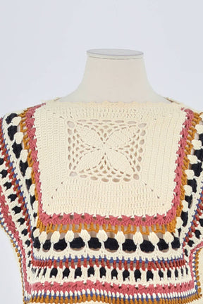 Top sans manche Sessun Beige en Coton
