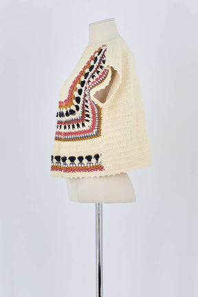 Top sans manche Sessun Beige en Coton