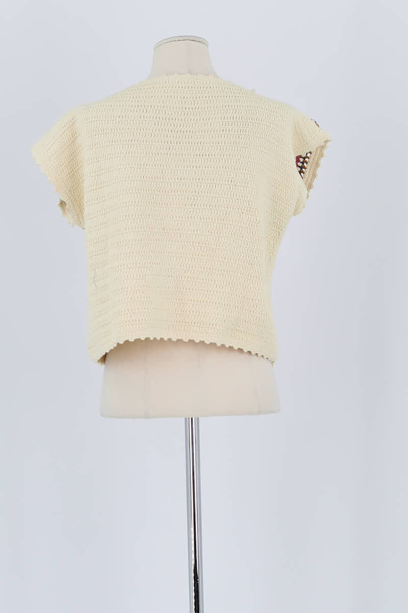 Top sans manche Sessun Beige en Coton