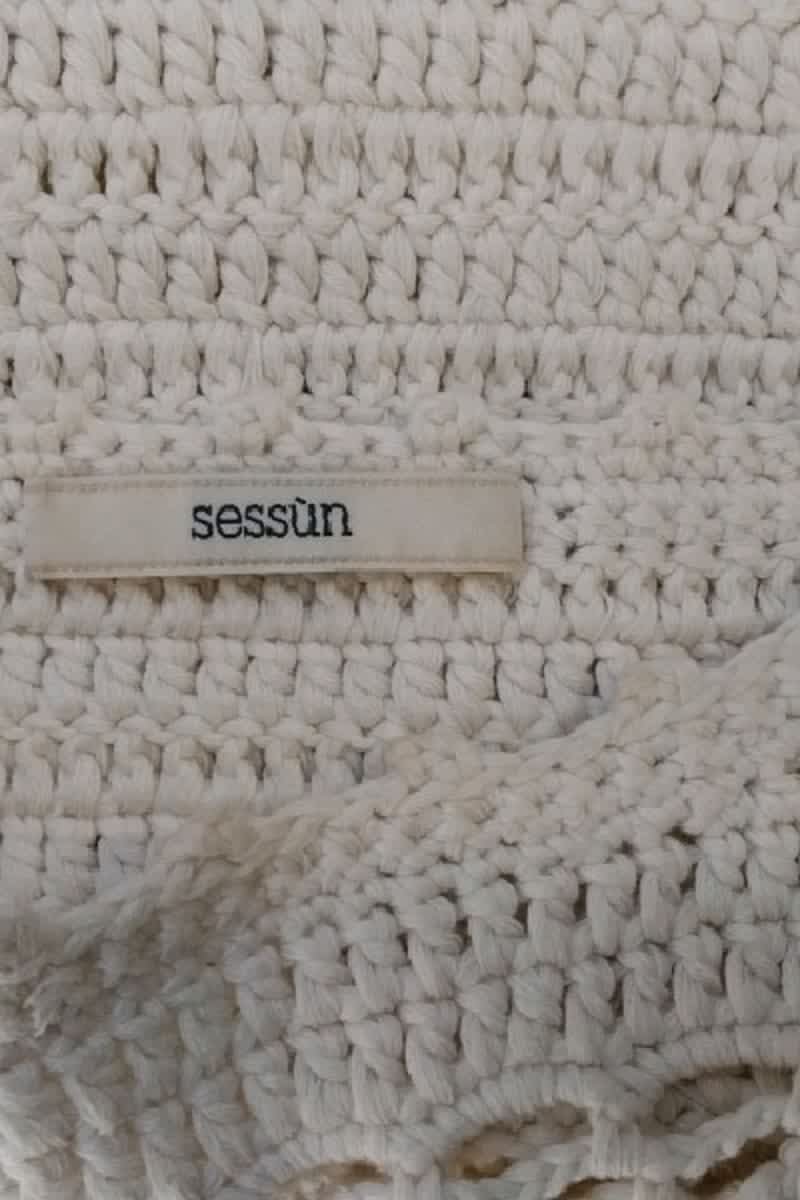 Top sans manche Sessun Beige en Coton