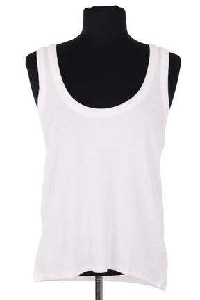 Top sans manche Sessun Blanc en Coton, taille M - Seconde Main