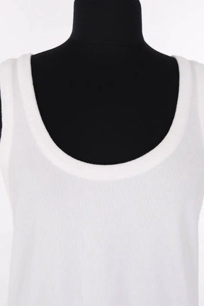 Top sans manche Sessun Blanc en Coton