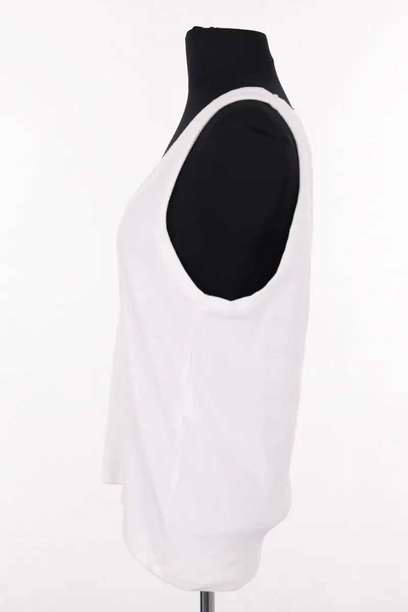 Top sans manche Sessun Blanc en Coton