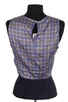 Top sans manche Sessun Laou Bleu en Viscose