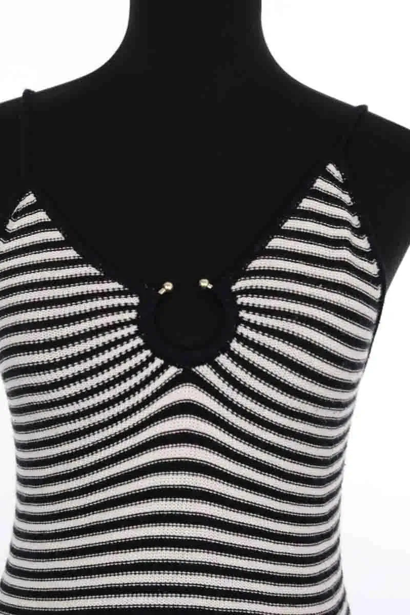 Top sans manche Sessun Noir en Viscose