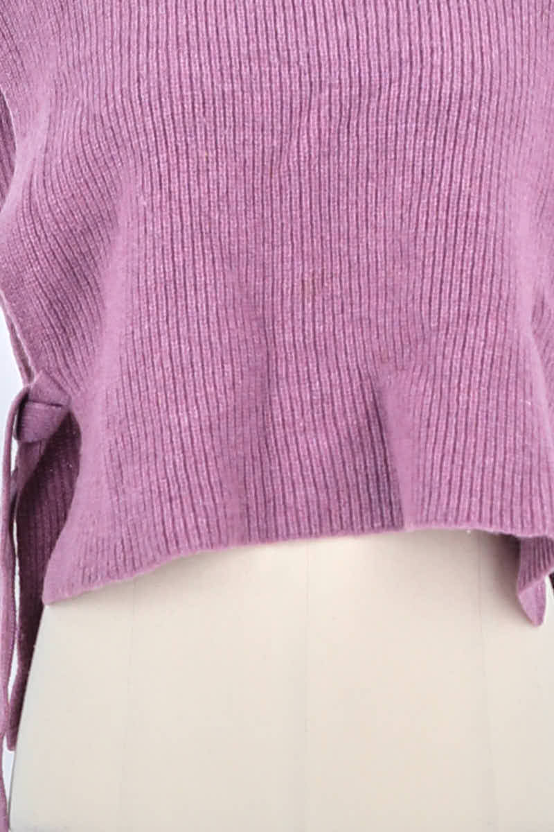 Top sans manche Sessun Rose en Laine