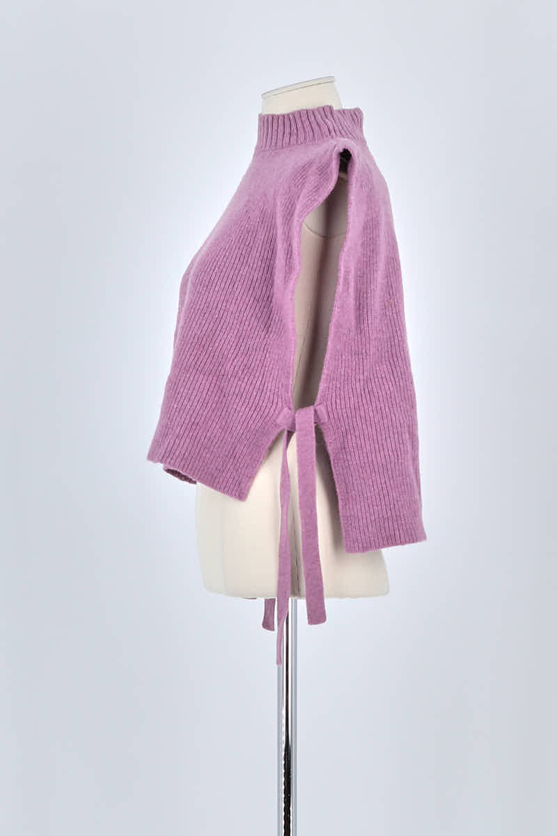 Top sans manche Sessun Rose en Laine