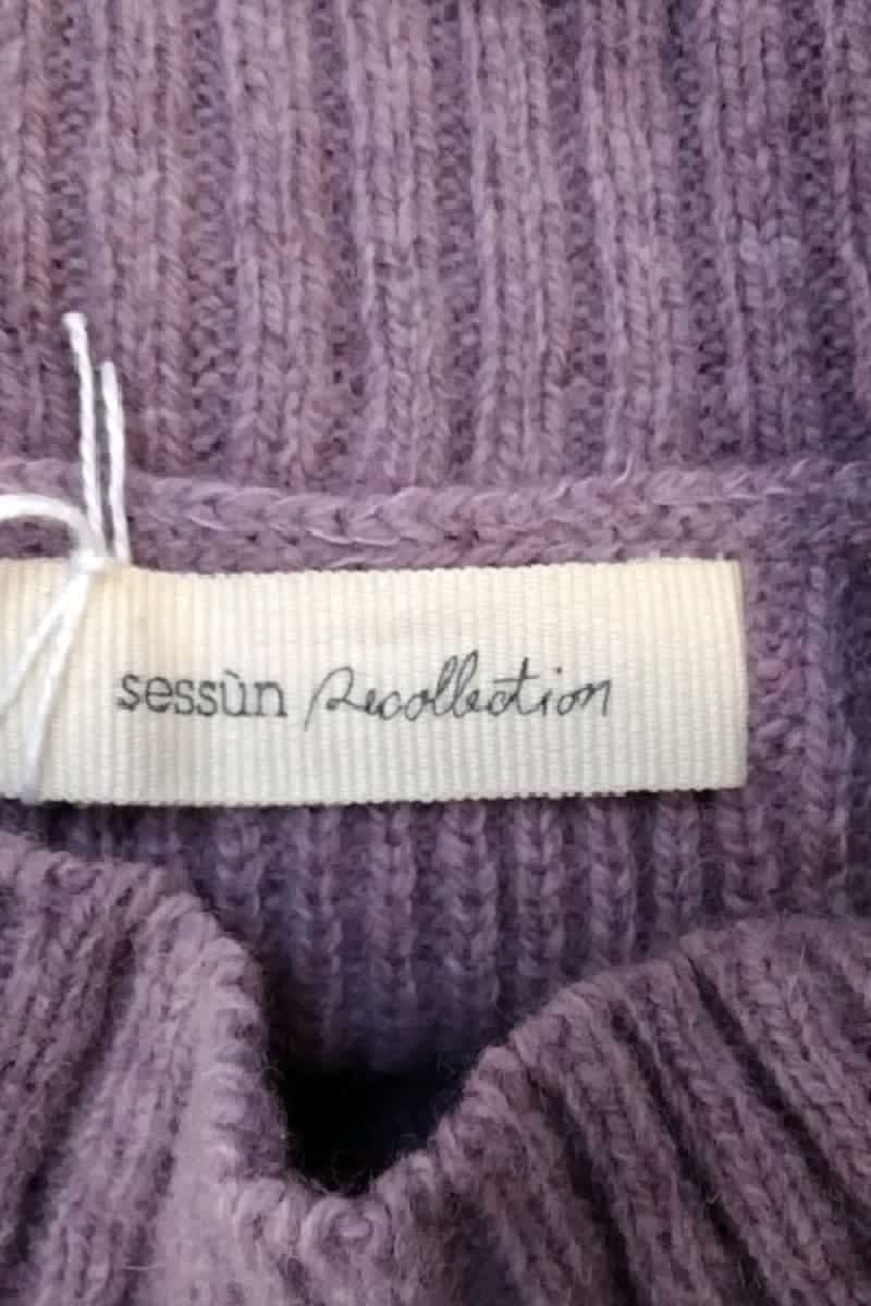 Top sans manche Sessun Rose en Laine