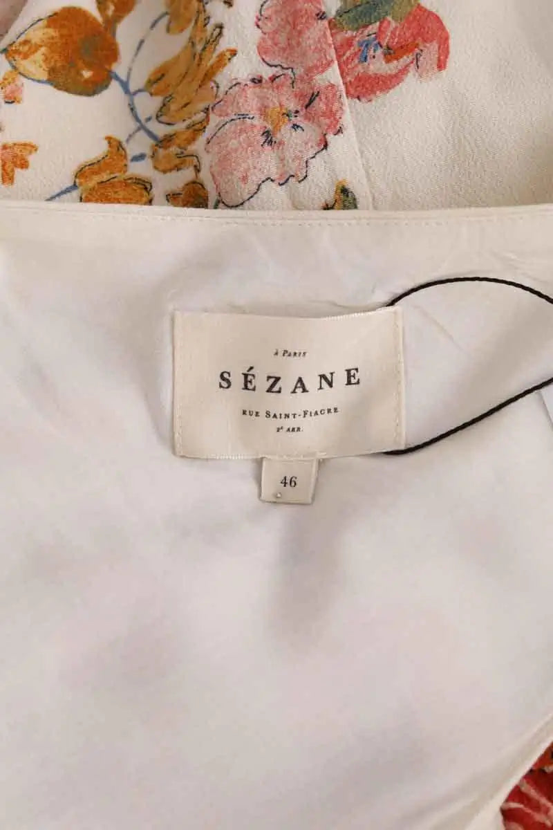 Top sans manche Sézane Beige en Coton