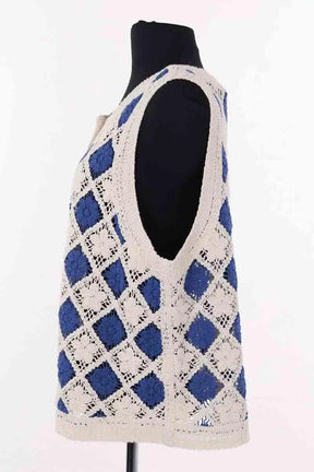 Top sans manche Sézane Blanc en Coton