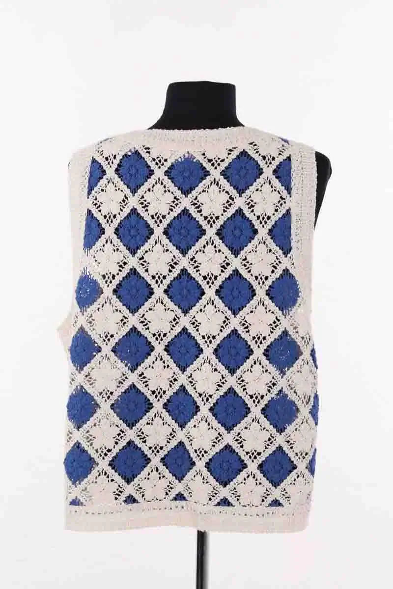 Top sans manche Sézane Blanc en Coton