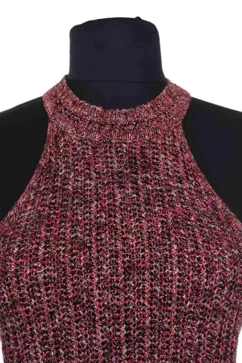 Top sans manche Sézane Bordeaux en Viscose