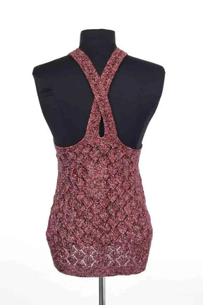 Top sans manche Sézane Bordeaux en Viscose