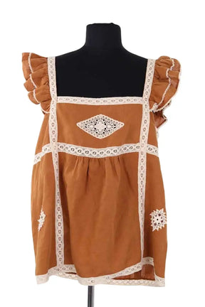 Top sans manche Sézane Camel en Coton, taille XXL - Seconde Main