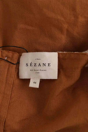 Top sans manche Sézane Camel en Coton