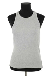 Top sans manche Sézane Gris en Coton, taille L - Seconde Main