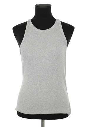 Top sans manche Sézane Gris en Coton, taille L - Seconde Main