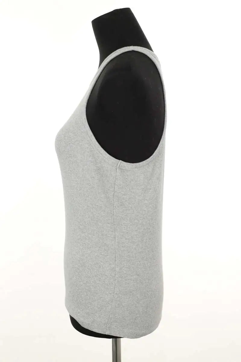 Top sans manche Sézane Gris en Coton