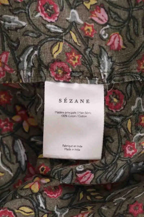 Top sans manche Sézane Kaki en Coton
