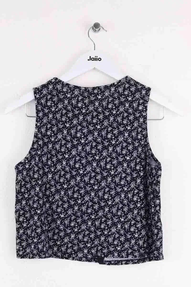 Top sans manche Sézane Marine en Coton