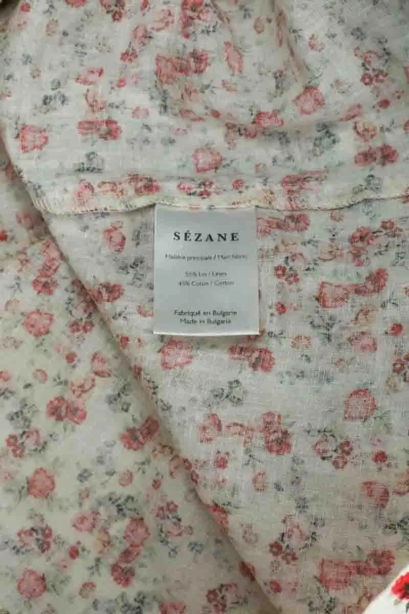 Top sans manche Sézane Multicolore en Lin
