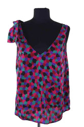Top sans manche Sézane Multicolore en Soie, taille L - Seconde Main