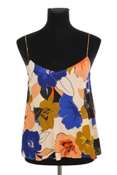 Top sans manche Sézane Multicolore en Soie, taille S - Seconde Main