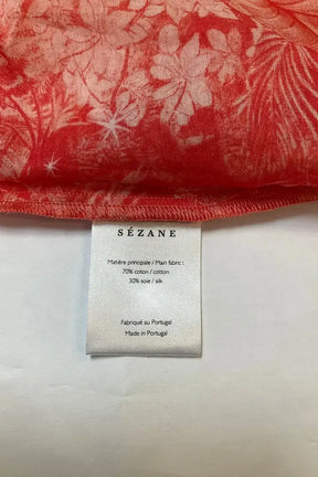 Top sans manche Sézane Rouge en Coton