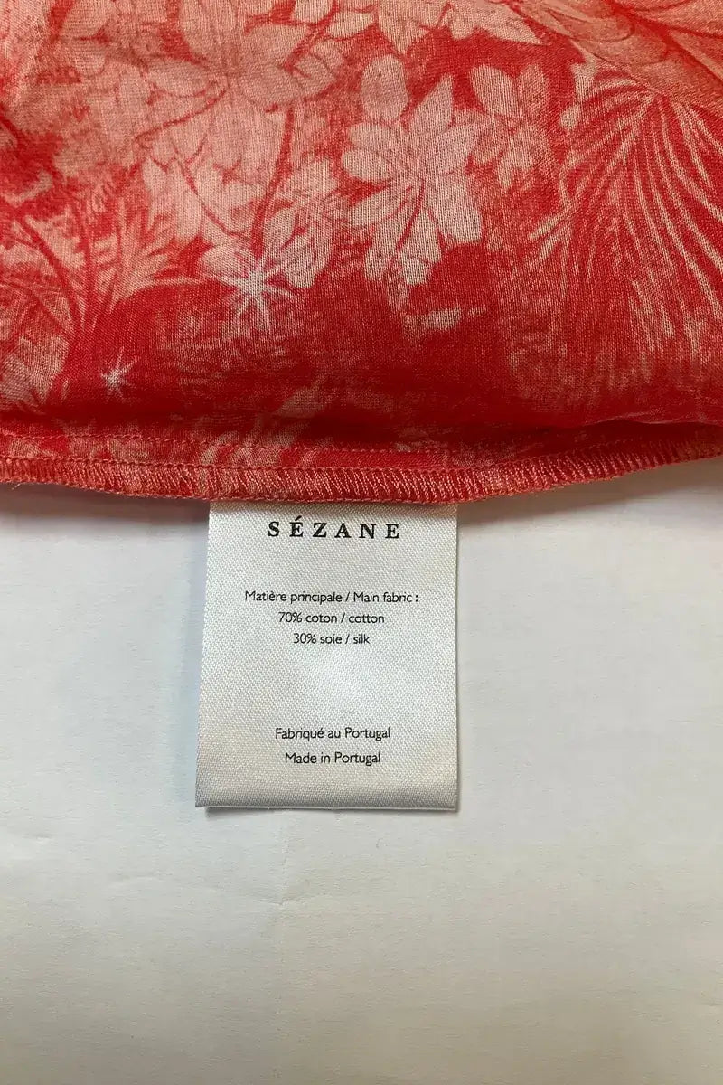 Top sans manche Sézane Rouge en Coton