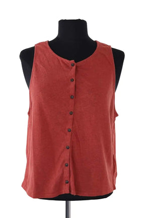 Top sans manche Sézane Rouge en Coton, taille XXL - Seconde Main
