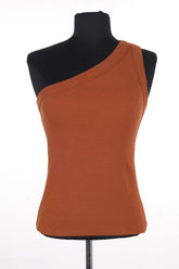 Top sans manche Sézane TIM Marron en Coton, taille S - Seconde Main