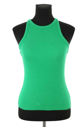 Top sans manche Sézane Vert en Coton, taille S - Seconde Main