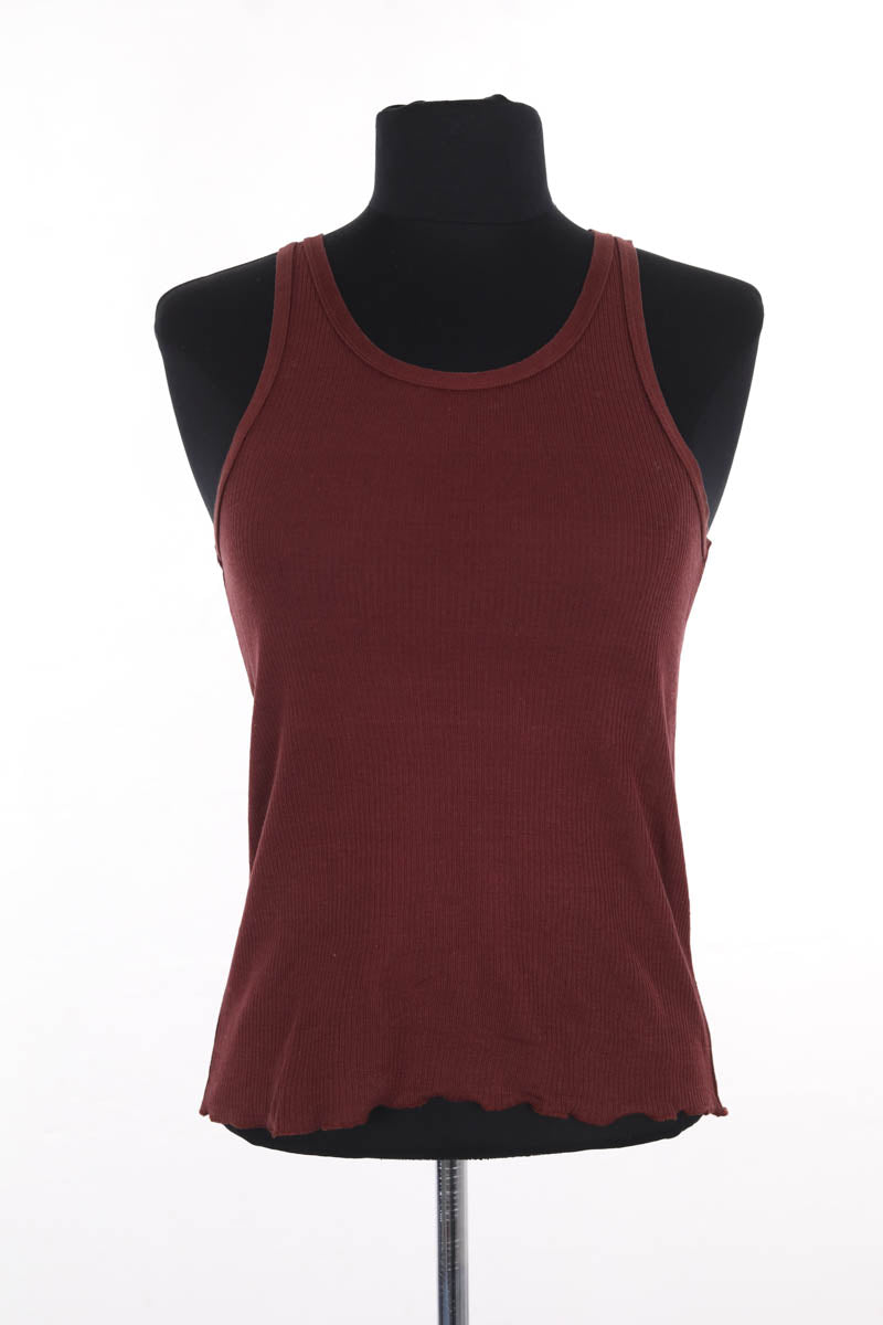Top sans manche Soeur Bordeaux en Coton, taille S - Seconde Main