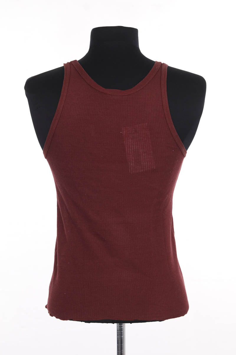 Top sans manche Soeur Bordeaux en Coton