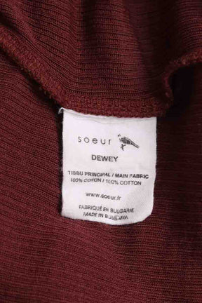 Top sans manche Soeur Bordeaux en Coton